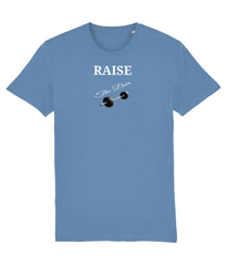 Raise the Bar - (front/back design) - unisex tshirt