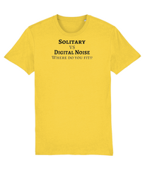 Solitary vs Digital Noise - (front design) - unisex t-shirt